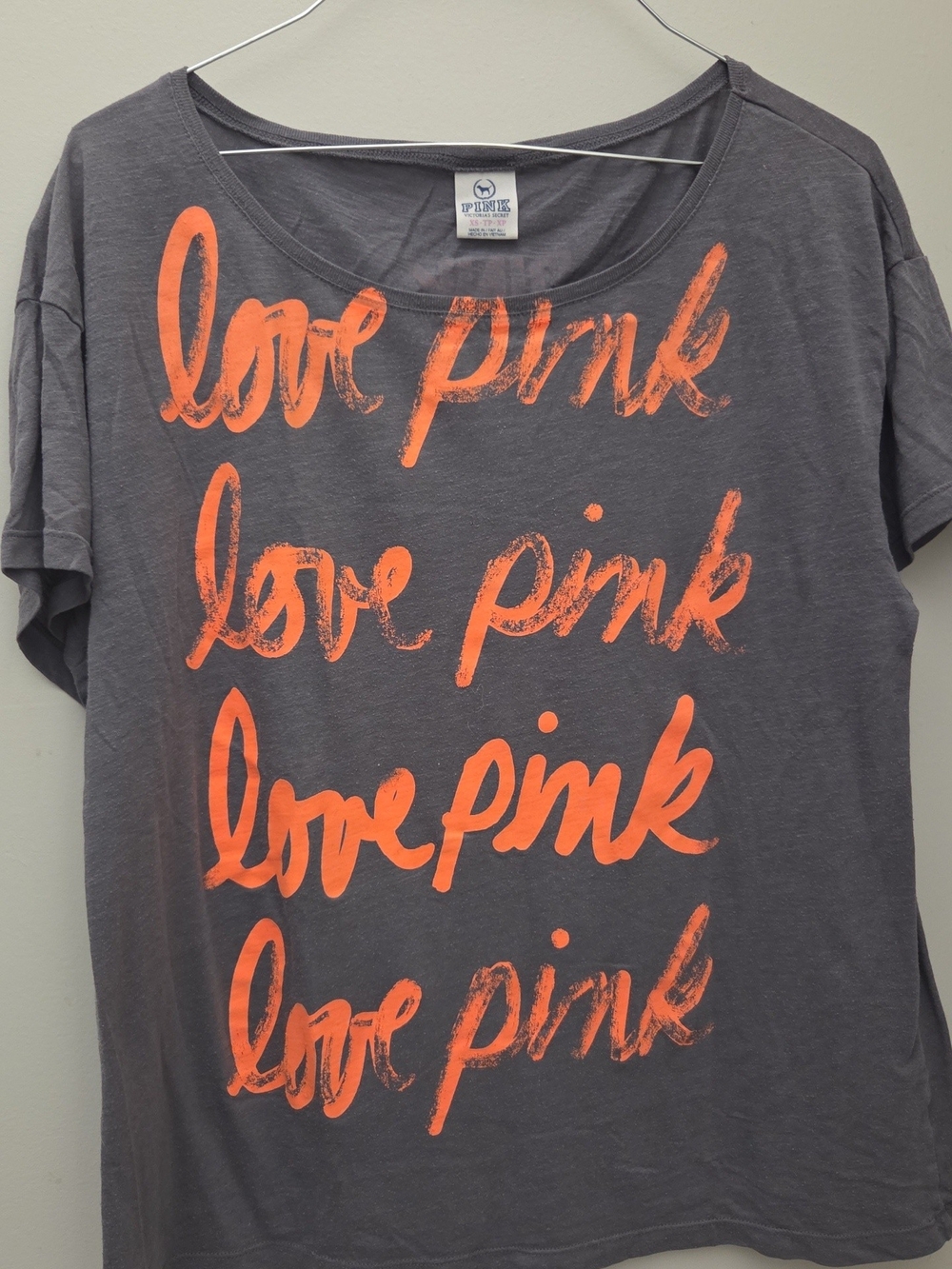 Victoria's Secret PINK Girls' Gray Bottoms with Orange Print